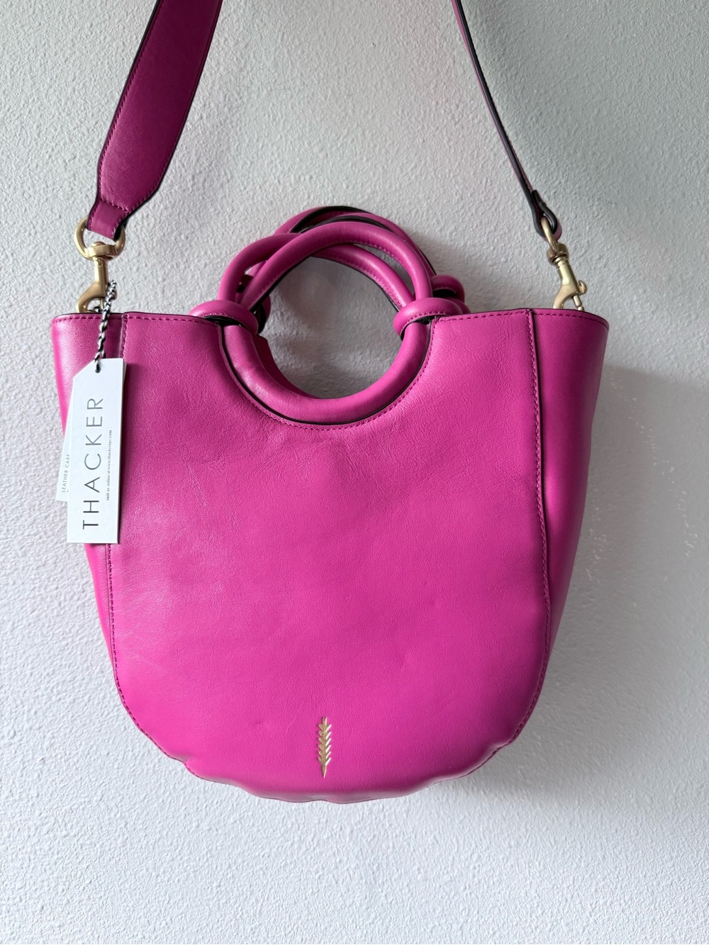 Thacker Fuchsia Berry Leather Sculpture Bag Fall Trend 2026